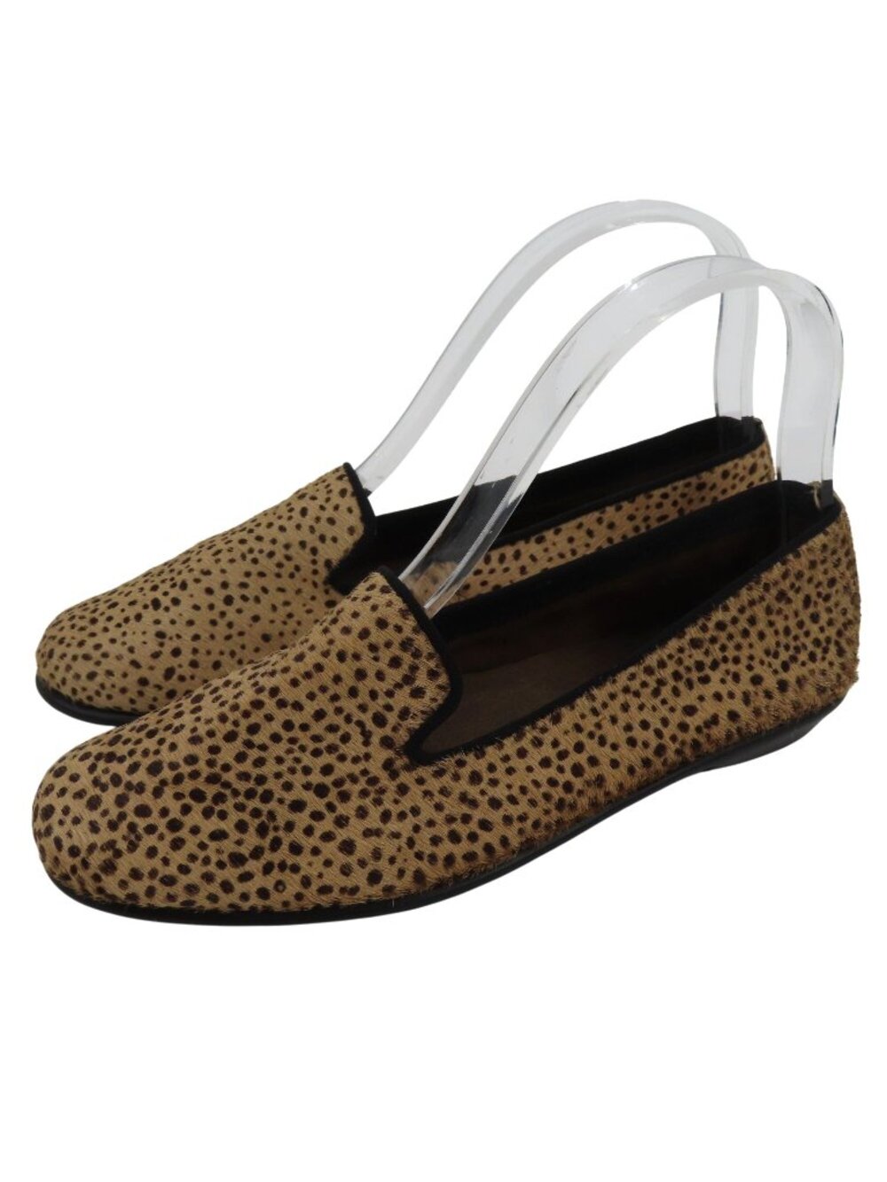 Aerosoles Women 6.5 M BETUNIA Animal Print Leather Upper Loafers Slip On Shoes